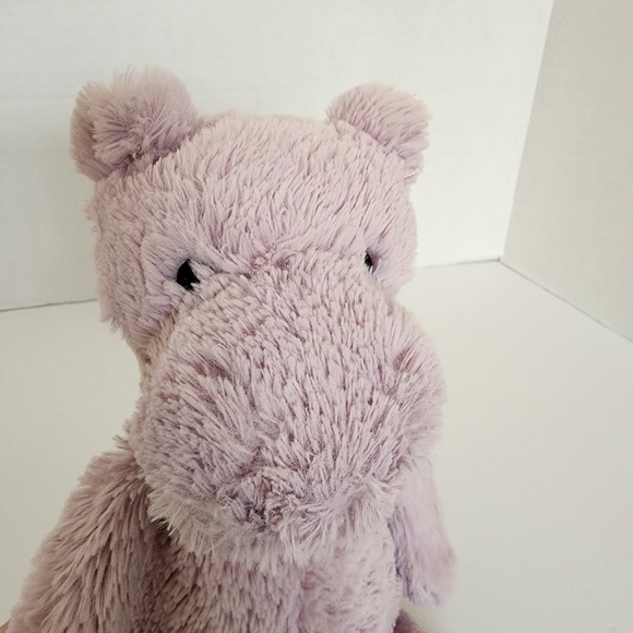 Jellycat Smudge Hippo Lilac Lavender ~12" Plush – Good Pre-Owned Condition - Picture 6 of 10